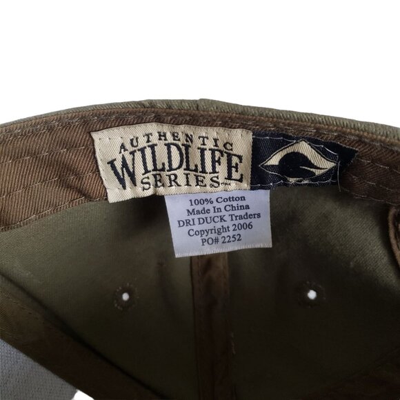 Dri-Duck Authentic Wildlife Series Baseball Cap Buck 100% Cotton Green Hunting - Picture 8 of 10